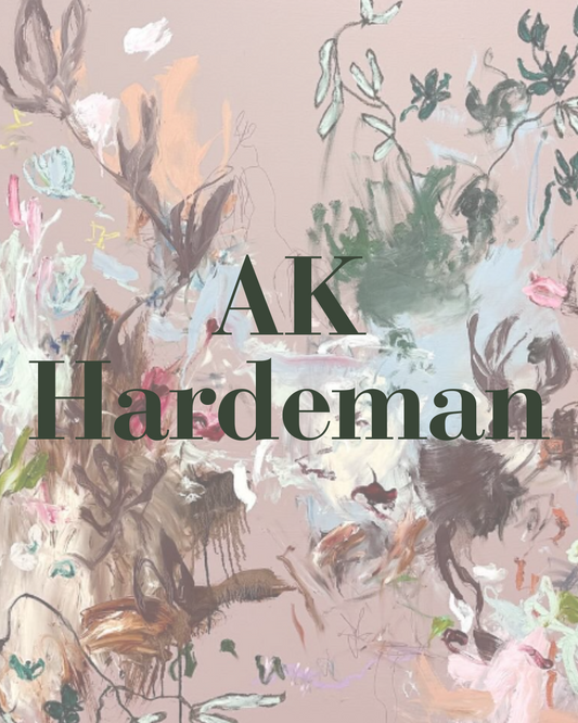 AK Hardman painting with text overlay