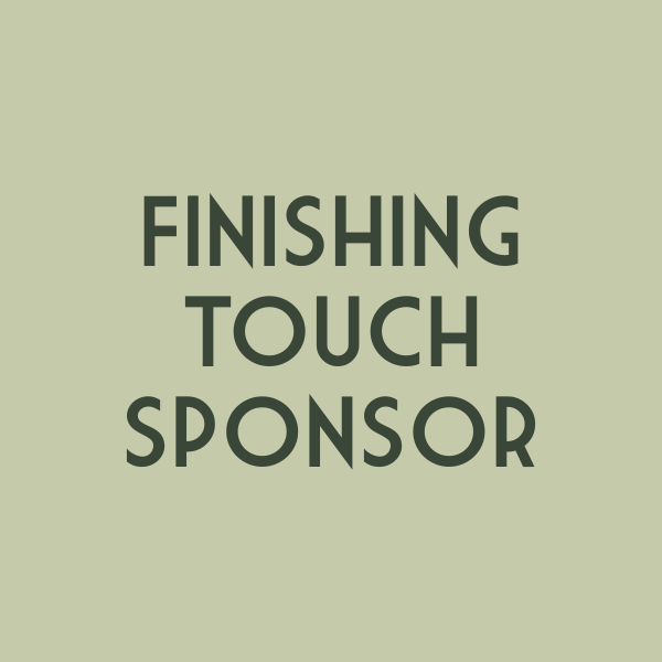 green text that reads finishing touch sponsor