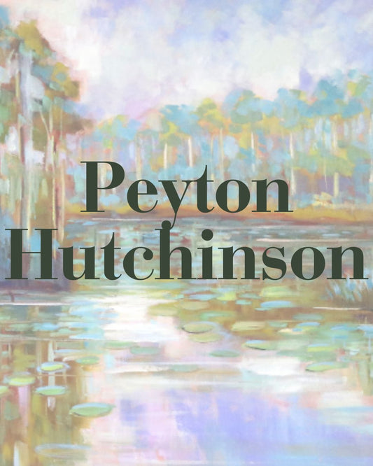 Peyton Hutchinson painting with text overlay