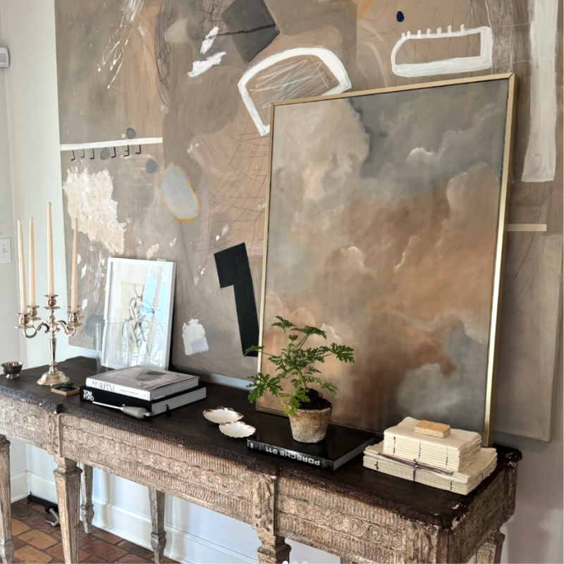 styled table and art work