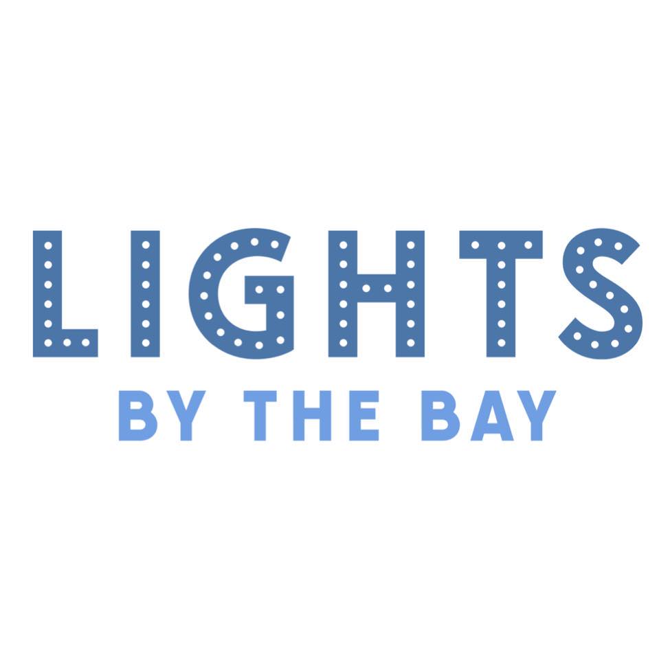 blue lights by the bay logo with white background