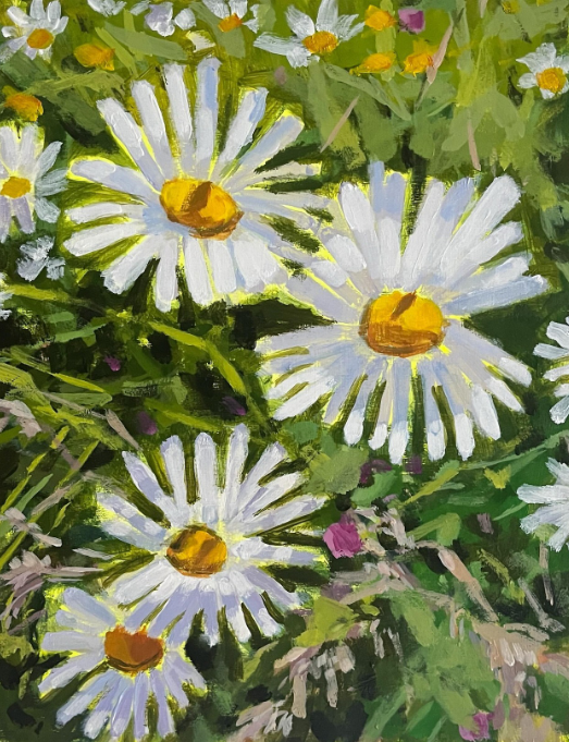 white flowers by maggie stickney