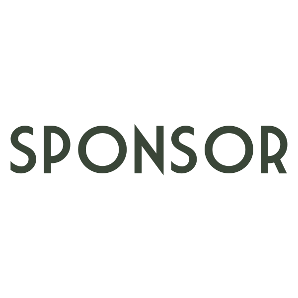 Text 'SPONSOR' in green on a white background