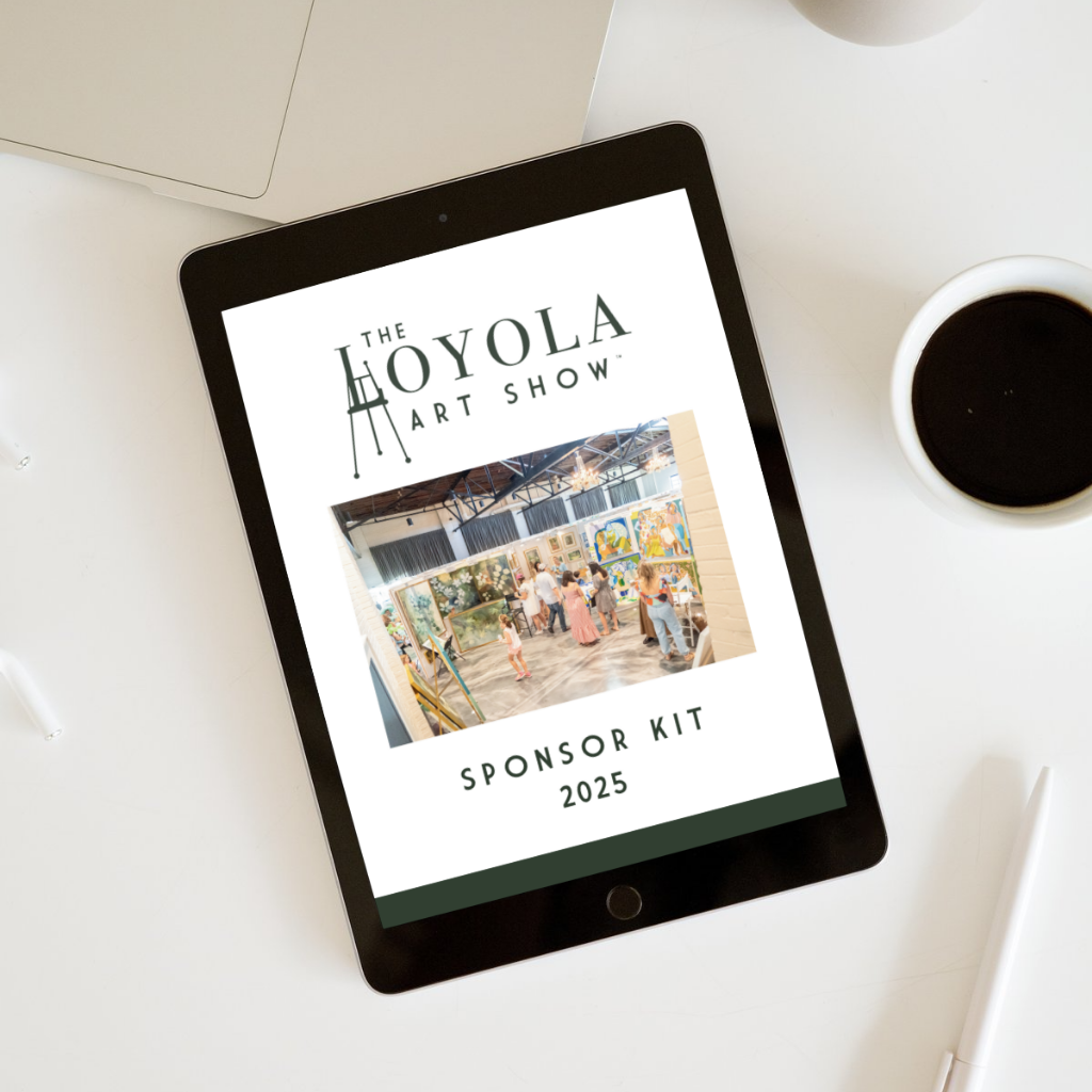 mockup of sponsor kit on an ipad